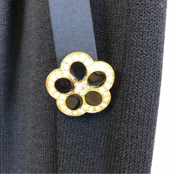 Vintage St. John Dress, Black, Size 10 - Picture 5 of 10